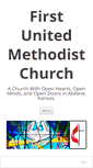 Mobile Screenshot of abilenefirstumc.org