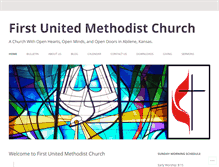 Tablet Screenshot of abilenefirstumc.org